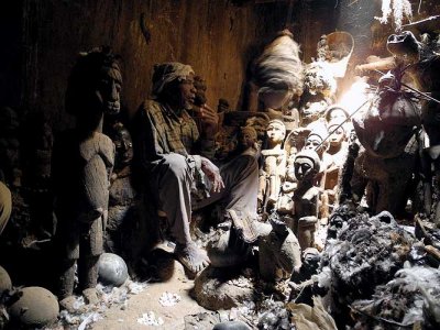 Healer and soothsayer Sib Tadjalt  (Lobi tribe) in Kerkera, Burkina Faso.