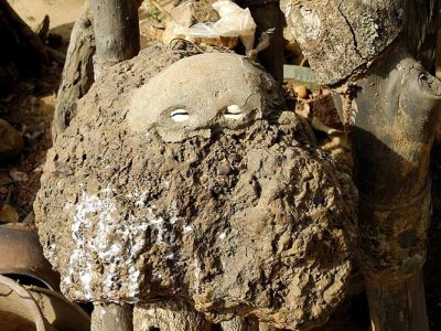 Fetish in the compound of healer and soothsayer Sib Tadjalt  (Lobi) in Kerkera, Burkina Faso.