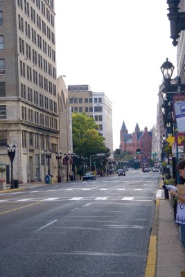 View south down Grand Avenue from Grandel Square