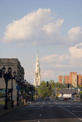 Looking North up Grand Avenue from Grandel Square.