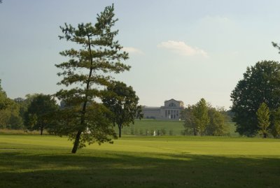 View across Forest Park to Art Hill