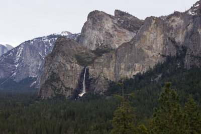 Bridalveil Falls from Tunnel View