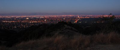 Santa Clara Valley at dusk