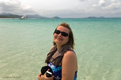 The love of my life, at Whitehaven Beach