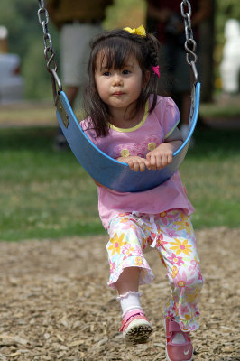 Lucy on the Swing