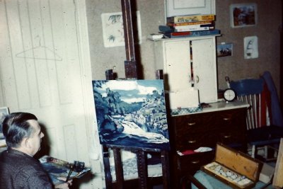 Opa in his studio.