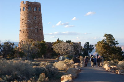 a stone watchtower built in 1932