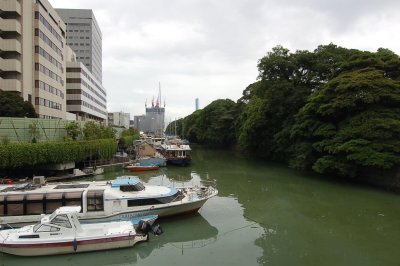 A river beside Hama-Rikyu Garden