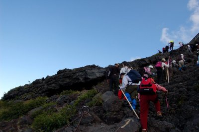 Climbing Mount Fuji