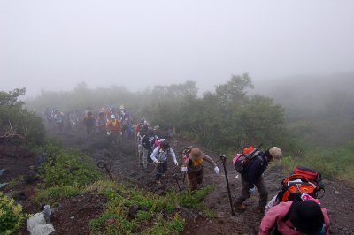 Climbing Mount Fuji