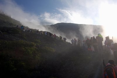 Climbing Mount Fuji