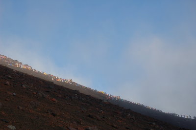 Climbing Mount Fuji