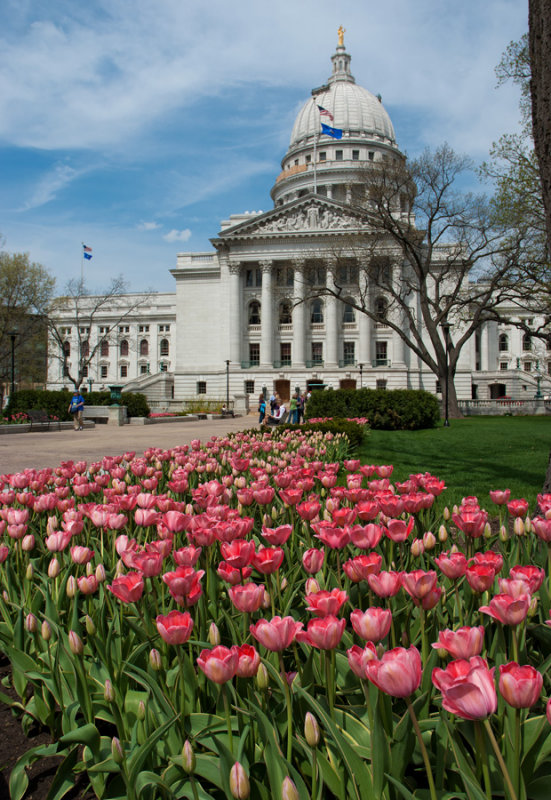 State Capitol building in Madison, Wisconsin