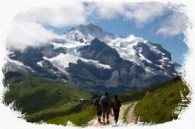 A walk in the Swiss Alps
