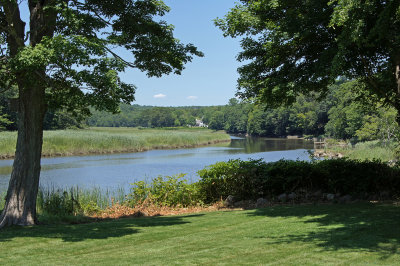 View up the river at Griswold Museum