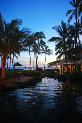Resort at night