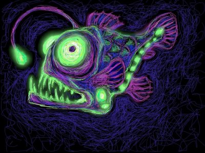 viperfish.  glow draw