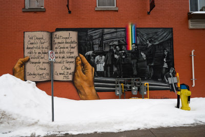1971 : un autre sicle! (Graffiti  l'angle des rues Bank et Gilmour,  Ottawa.) 