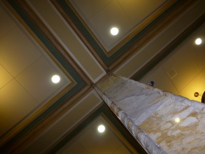 Looking up - 2nd floor lounge, UW-Madison Memorial Union - October 22, 2012