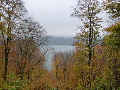 Zicht op Laachersee