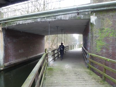 Start in Meijel bij Caf de Siem onder de Heldensedijk door.