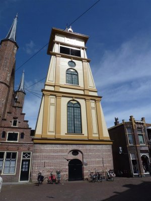Enkhuizen. Het klokhuis van de Westerkerk.