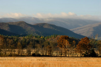 Snow & Clouds On Top Of Gregory's Bald