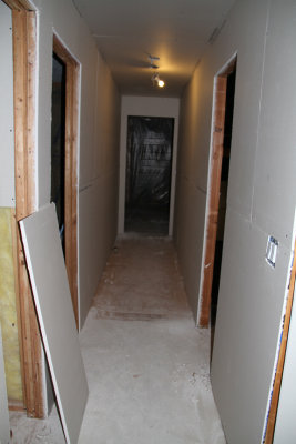 Hallway Drywalled_120512
