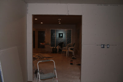 Drywall Entry to Living Room