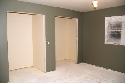 Master and Closets Painted