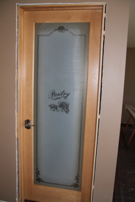 Pantry Door with Plastic On Still