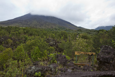 An old lava flow at the foot of Arenal.