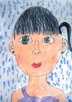 self-portrait, Alice, age:5.5