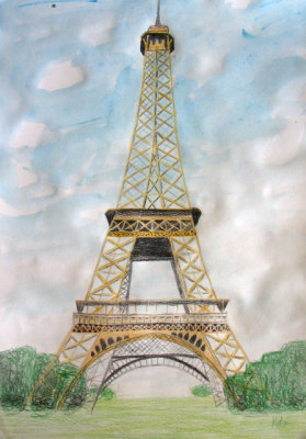 Eiffel Tower, Kelvin Xie, age:11