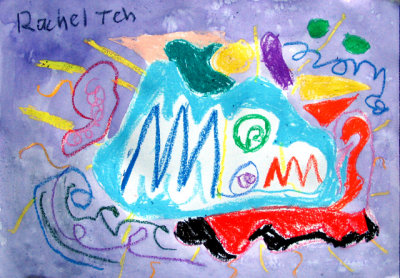 abstract painting, Rachel Teh, age:9.5