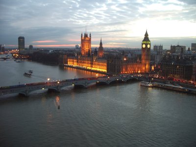 London in the evening
