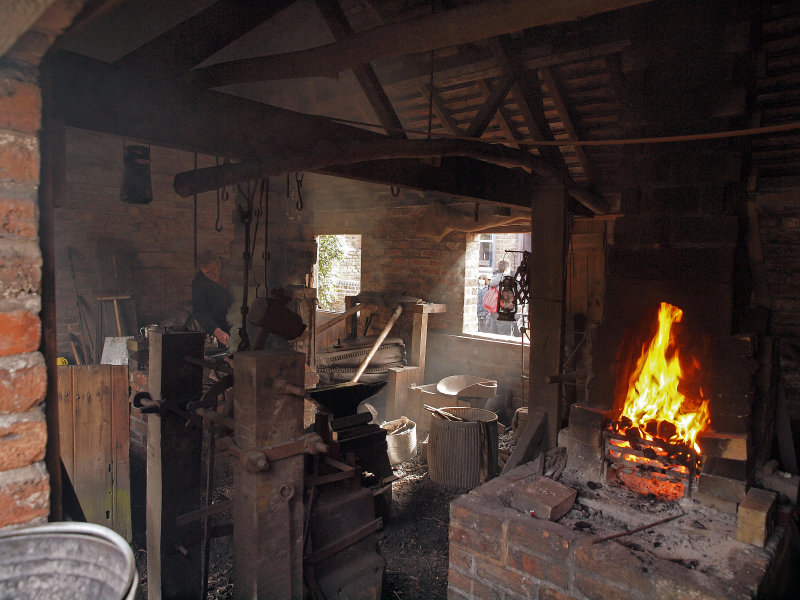A FORGE AT BLACK COUNTRY MUSEUM DUDLEY