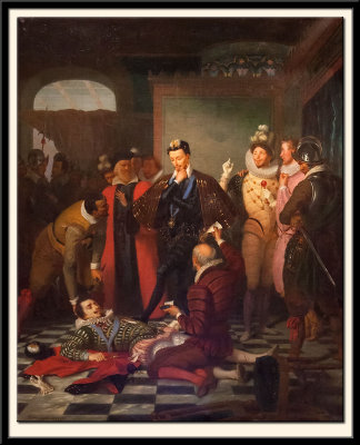 Henri III Pushing The Duc de Guise's Body with his Foot. 1832