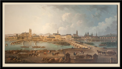 Vue panoramique de Tours en 1787