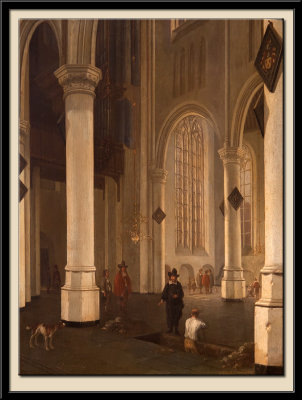 Intrieur de la Oude Kerk de Delft.