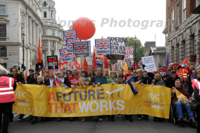 A Future that Works action day protest march in London