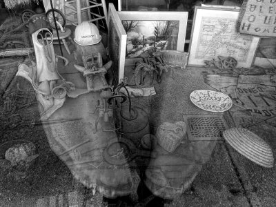 Shop Window Through My Reflection - Mineral Point, Wisconsin