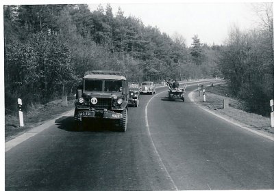 PFC. Beckert on convoy.