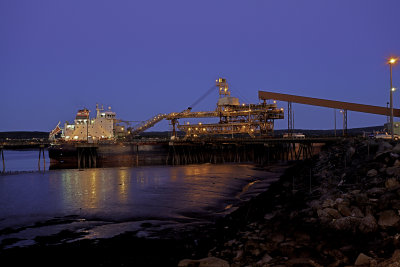 Loading Potash by Night