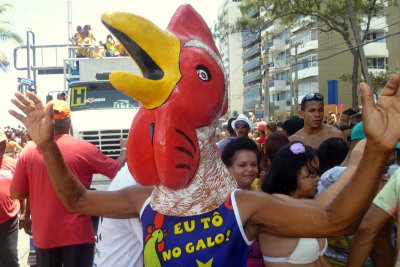 O Bloco Camburo da Alegria faz seu 21 desfile  pela Avenida Boa Viagem, Recife-PE: 17.02.2013
