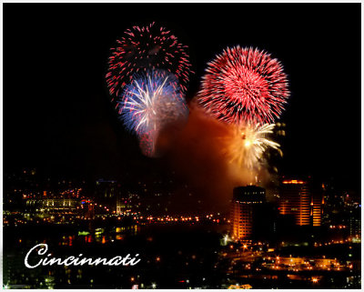Cincinnati Riverfest Fireworks '06