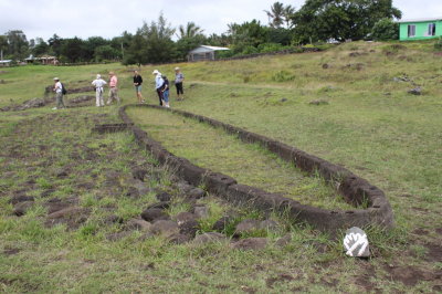 Oval house foundation