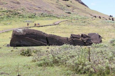 Enroute to Rano Raraku - The moai quarry