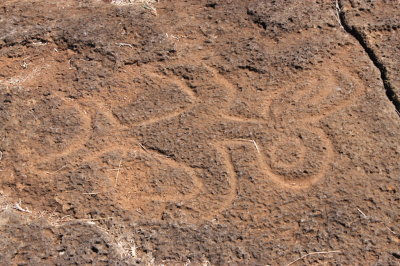 A birdman petroglyph