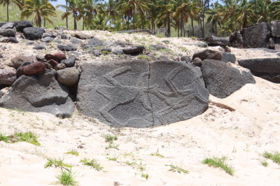 Two birdman petroglyph